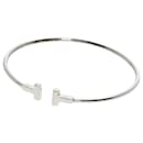 Pulseira charm T-Wire Tiffany em ouro branco 18K - Tiffany & Co