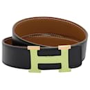 Hermes Constance Belt 70cm Black/Gold - Hermès