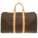 Louis Vuitton Keepall 45 Monogram Boston Bag