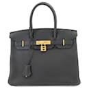 Hermes Birkin 30 Handbag in Black Togo Leather - Hermès