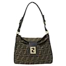 Fendi Women's Shoulder Bag Zucca Canvas Brown