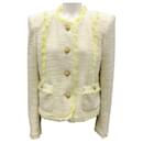 Prabal Gurung Mimosa Fringed Tweed Jacket