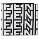  Fendi by Marc Jacobs Two-Tone Leather Bi-Fold Wallet in Black and White Leather