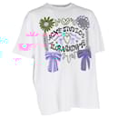 Acne Studios Printed T-Shirt in White Cotton