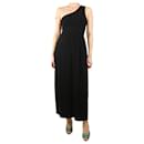 Black one-shoulder midi dress - size UK 8 - Autre Marque