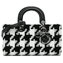 Dior Black Medium Canvas Macro Houndstooth Lady D Joy