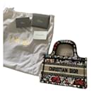Dior Book Tote with flowers
