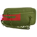 LOUIS VUITTON Pochette Volga Monograma Empreinte Bolsa Vermelha M53555 LV Auth 111442 - Louis Vuitton
