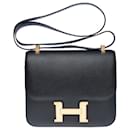 HERMES Constance Bag in Black Leather - 102464 - Hermès