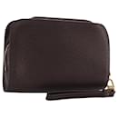 LOUIS VUITTON Taiga Baikal Clutch Bag Acajou M30186 LV Auth 111129 - Louis Vuitton