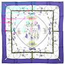 Hermès Carré 90 "LES BECANES" 100% Silk Scarf