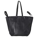  Balenciaga Small  Laundry Cabas Tote Bag in Black Leather