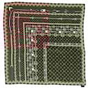  Louis Vuitton Monogram Forever Square Scarf in Brown Silk