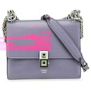 Fendi Pink Small Leather Kan I Crossbody