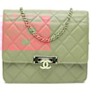 Chanel Pink Quilted Caviar Golden Class Wallet On Chain