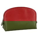 LOUIS VUITTON Epi Pochette Cosmética PM Pouch Vermelho M41114 LV Auth 111537 - Louis Vuitton