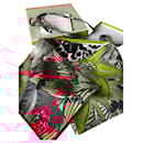Hermès scarf titled 'Jaguar quetzal for hope suburb' - Limited edition of 300 copies - very rare!