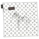 Louis Vuitton x Jake and Dinos Chapman Collaboration Watercolour Scarf in White Silk