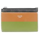 Celine Coin Purse in Canvas and Lambskin - Céline