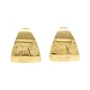 Celine Gold Clip Earrings - Céline