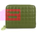 Celine Compact Zip Wallet in Red Calfskin - Céline