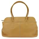 Tod's Beige Leather Tote Bag
