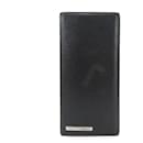 Cartier Santos Black Leather Long Wallet