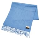 Châle en cachemire bleu Hermes - Hermès