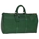 LOUIS VUITTON Epi Keepall 50 Boston Bag Green M42964 LV Auth 110791 - Louis Vuitton