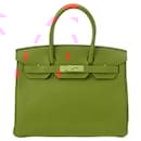 Hermes Birkin 30 Handbag in Feu - Hermès