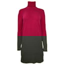 Michael Kors Collection Turtleneck Sweater Dress in Fuchsia Pink Cashmere
