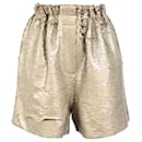 The Frankie Shop Jazz Tulle Shorts in Bronze Sequins - Autre Marque