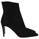 Aquazzura Matignon Boots in Black Suede