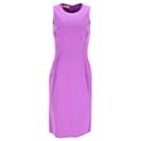 Michael Kors Sheath Dress in Purple Virgin Wool