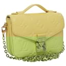 LOUIS VUITTON Monogram Empreinte Chain Micro Metis Bag Yellow LV Auth FF3954S - Louis Vuitton