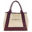 Balenciaga Navy Cabas 339933 AQ35N Handbag