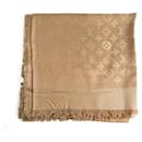 Classic Wool & Silk Foulard Beige - Louis Vuitton
