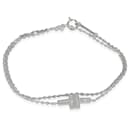 Pulseira de diamante Tiffany T da Tiffany & Co. em ouro branco 18k 0,09 CTW
