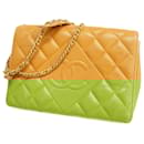 Chanel Beige Lambskin Shoulder Bag