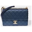 CHANEL Timeless/Classique Bag in Navy Blue Leather - 102468 - Chanel