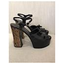SAINT LAURENT Sandals T.EU 37.5 Leather - Saint Laurent