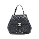 Chanel AS4493 Black Leather Backpack