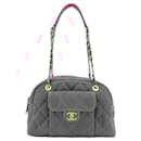 Chanel AS4905 Pink Denim Shoulder Bag