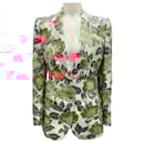 Dolce & Gabbana Red / Green Floral Jacquard Jacket