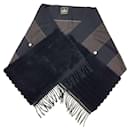 FENDI Cashmere Fur Large Scarf Stole - Fendi