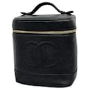 Chanel Black Caviar Leather Vanity Bag