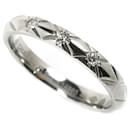 Chanel Matelasse Platinum Diamond Band Ring