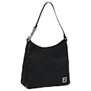 Sac à épaule en toile Zucchino FENDI noir Auth 112119 - Fendi