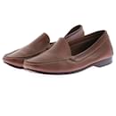 NON SIGNE / UNSIGNED Flats T.EU 38 Leather - Autre Marque