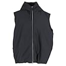 Jil Sander Hooded Down Vest in Black Recycled Polyester